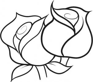 Flowers - How to Draw Roses for Kids