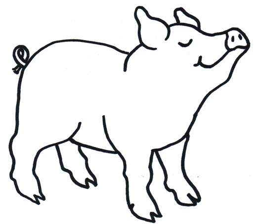Pig Clip Art Outline | Clipart Panda - Free Clipart Images