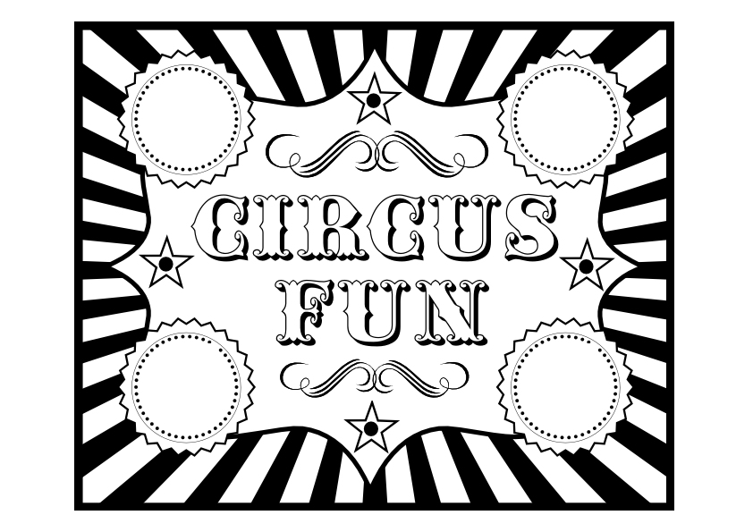 FREE Circus Birthday Party Printables from Printabelle | Catch My ...