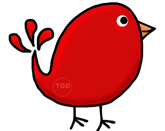 Red Bird Clip Art - Cliparts.co