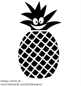 Cartoon pineapple – Vector Graphic | Online Design Software ...