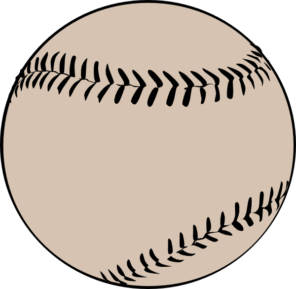 Baseball Ball clip art - vector clip art online, royalty free ...