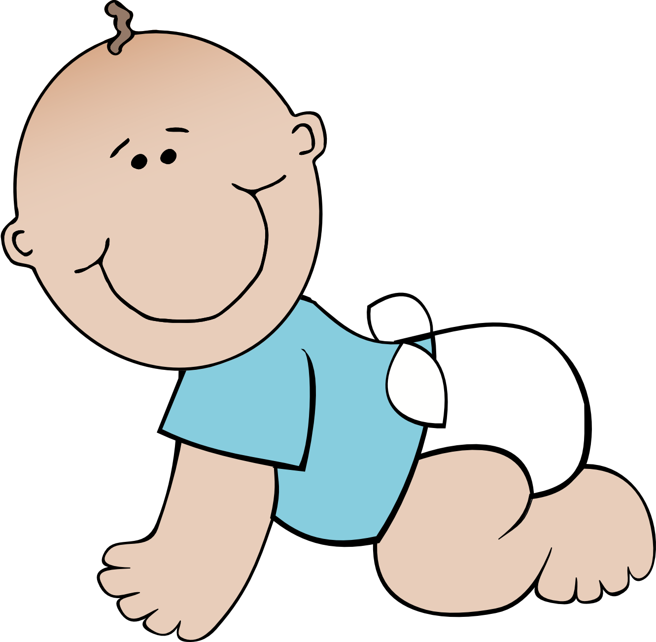 Baby Boy Crawling | Clipart Panda - Free Clipart Images