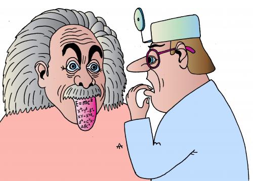 Cartoon Einstein | lol-rofl.com