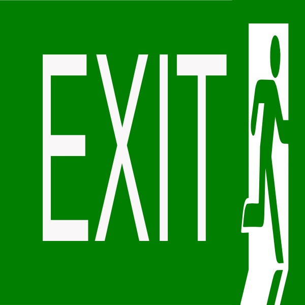 Exit sign clip art | Clipart Panda - Free Clipart Images