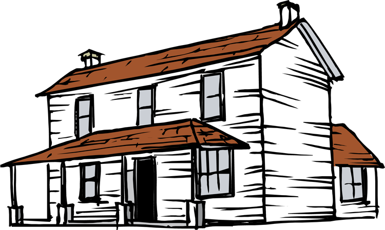 ranch house clipart - photo #12