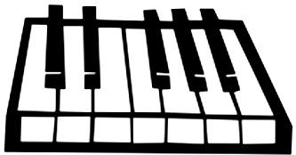 Pix For > Cartoon Piano Keys
