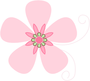 Pink Brown Flower Clip Art - Pink Brown Flower Image