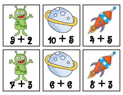 Tales of a Teacherista: Alien Math-- addition & subtraction