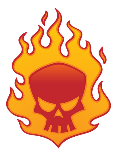 Flaming Skull - Stock Illustration | Flickr - Photo Sharing!