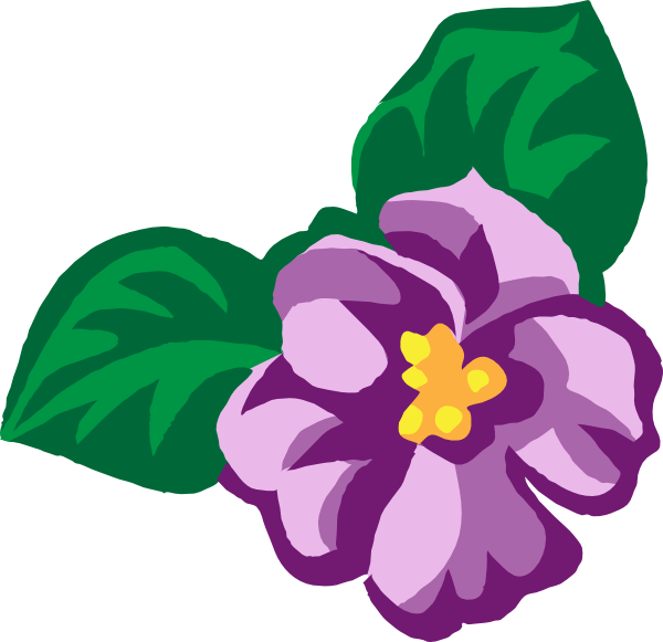 Violet Flower Clip Art | Clipart Panda - Free Clipart Images