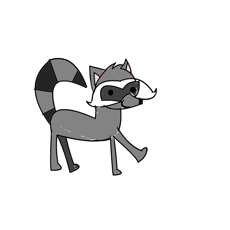 raccoon (fail) - Slimber.com: Drawing and Painting Online