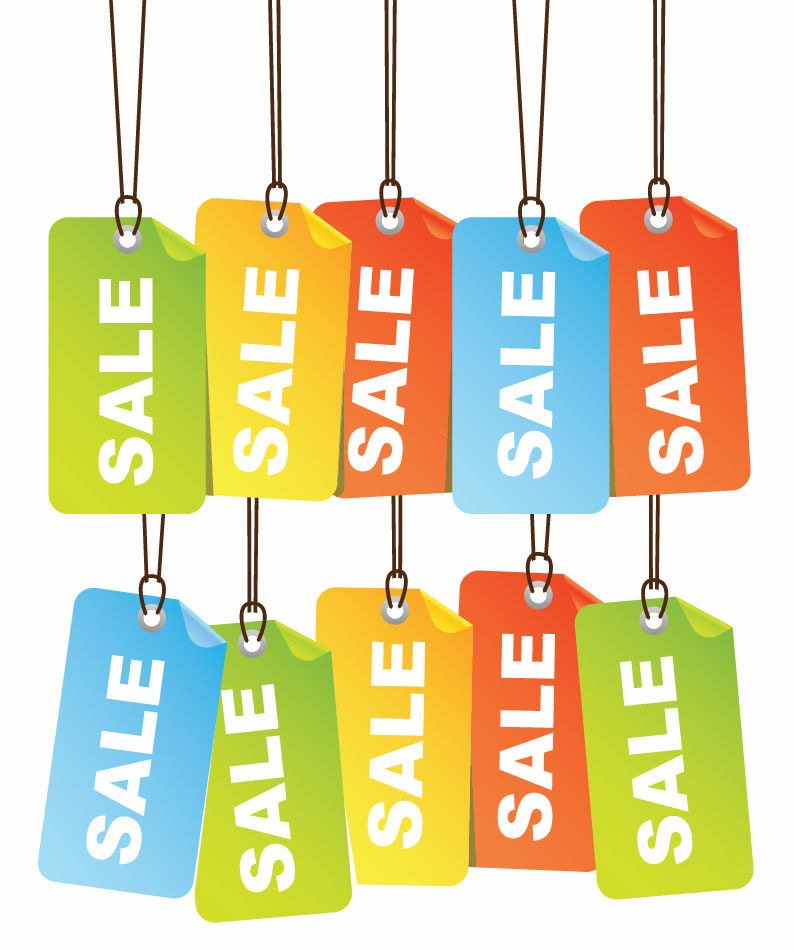 Free Colourful Sale Tags Vector Illustration | Free Vector ...