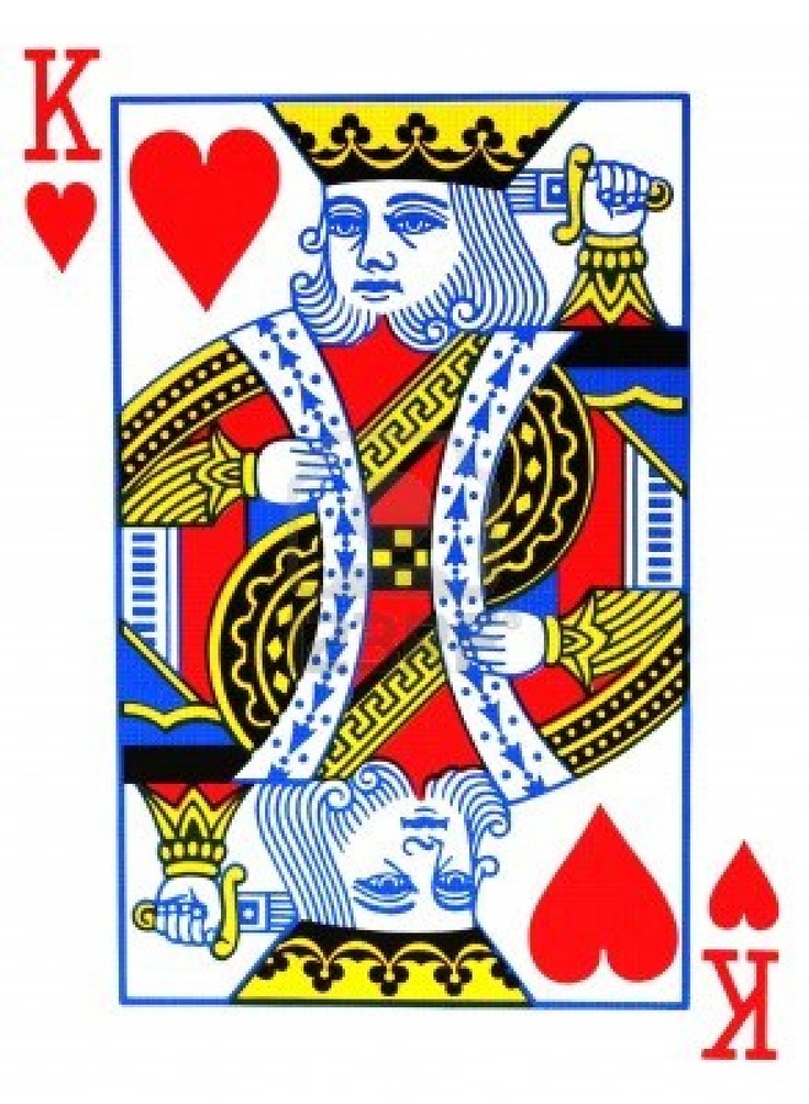 King of hearts playing card | Card Illustration | Pinterest