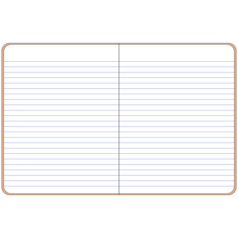 Clipart - Open notebook