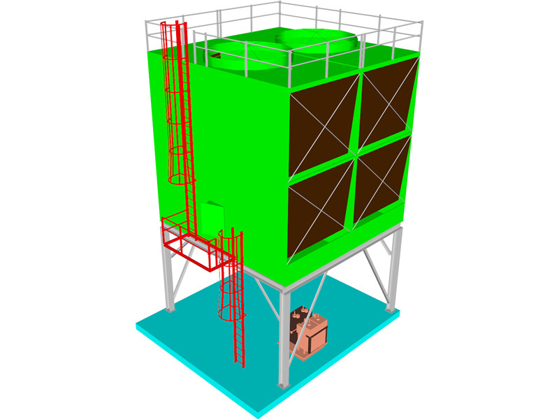 Cooling Tower 3D Model Download | 3D CAD Browser