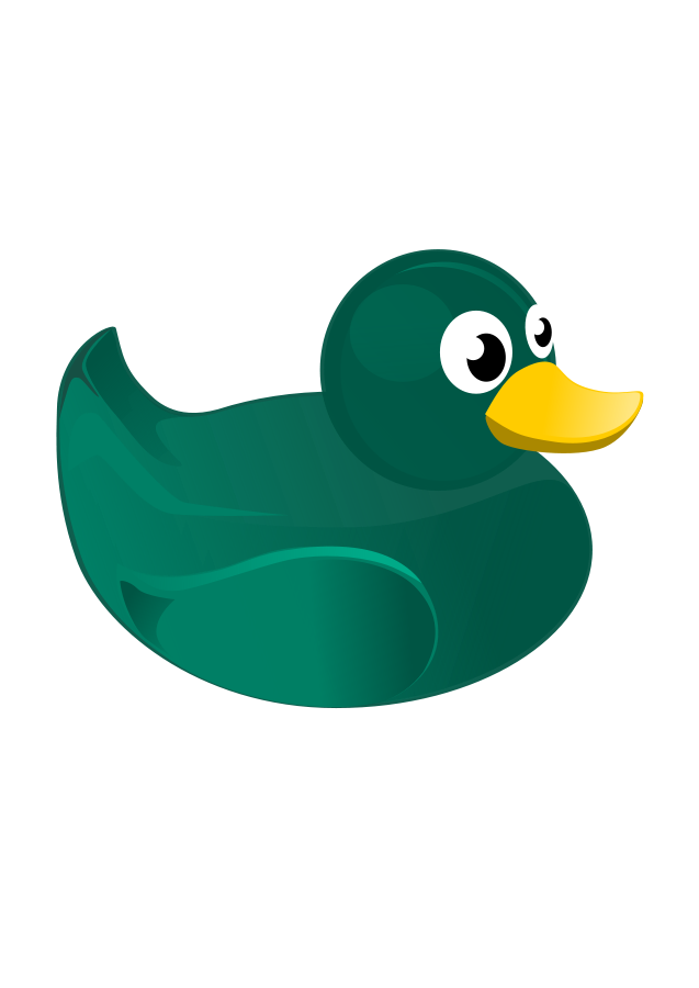 Cartoon Duck SVG Vector file, vector clip art svg file