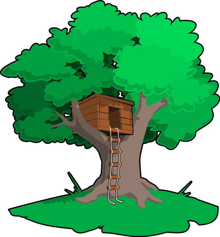 Tree house Free Vector / 4Vector
