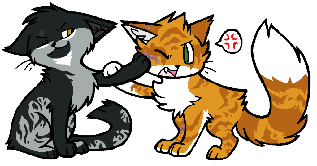 Sharkpaw and Tigerpaw Commish by Nemmikins on deviantART