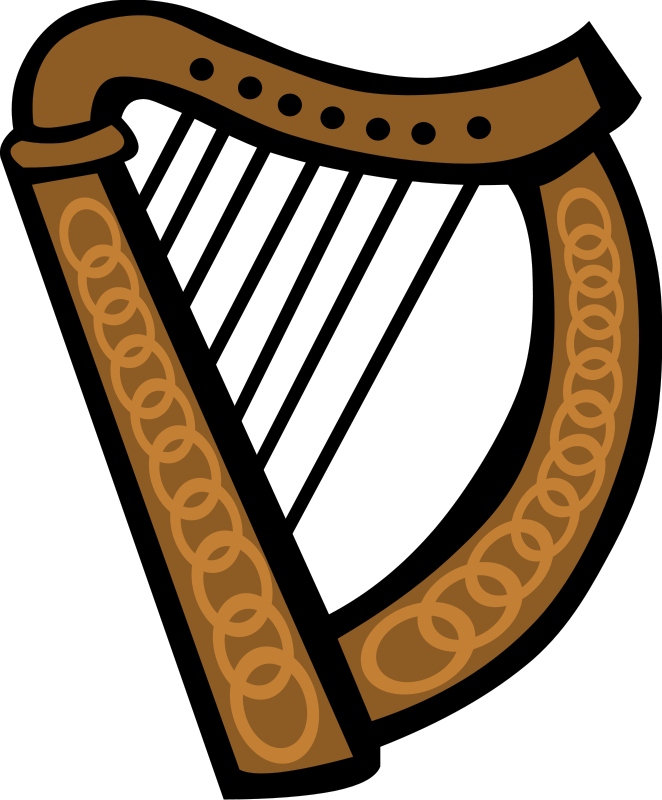 Celtic Harp Clip Art Download