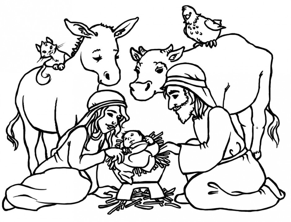 Manger Coloring Page ClipArt Best 204747 Coloring Page Of Baby Jesus