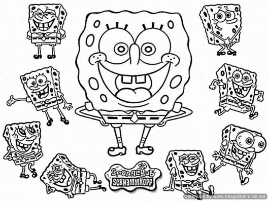 Spongebob Squarepants Karate Coloring Page - Boys Coloring Pages ...