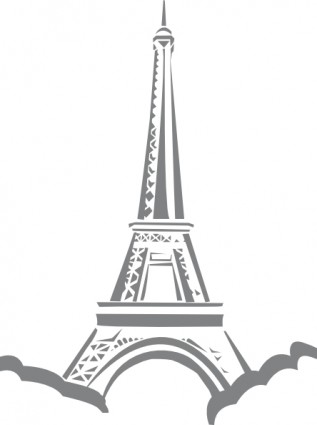 Eiffel Tower Paris clip art Free vector in Open office drawing svg ...