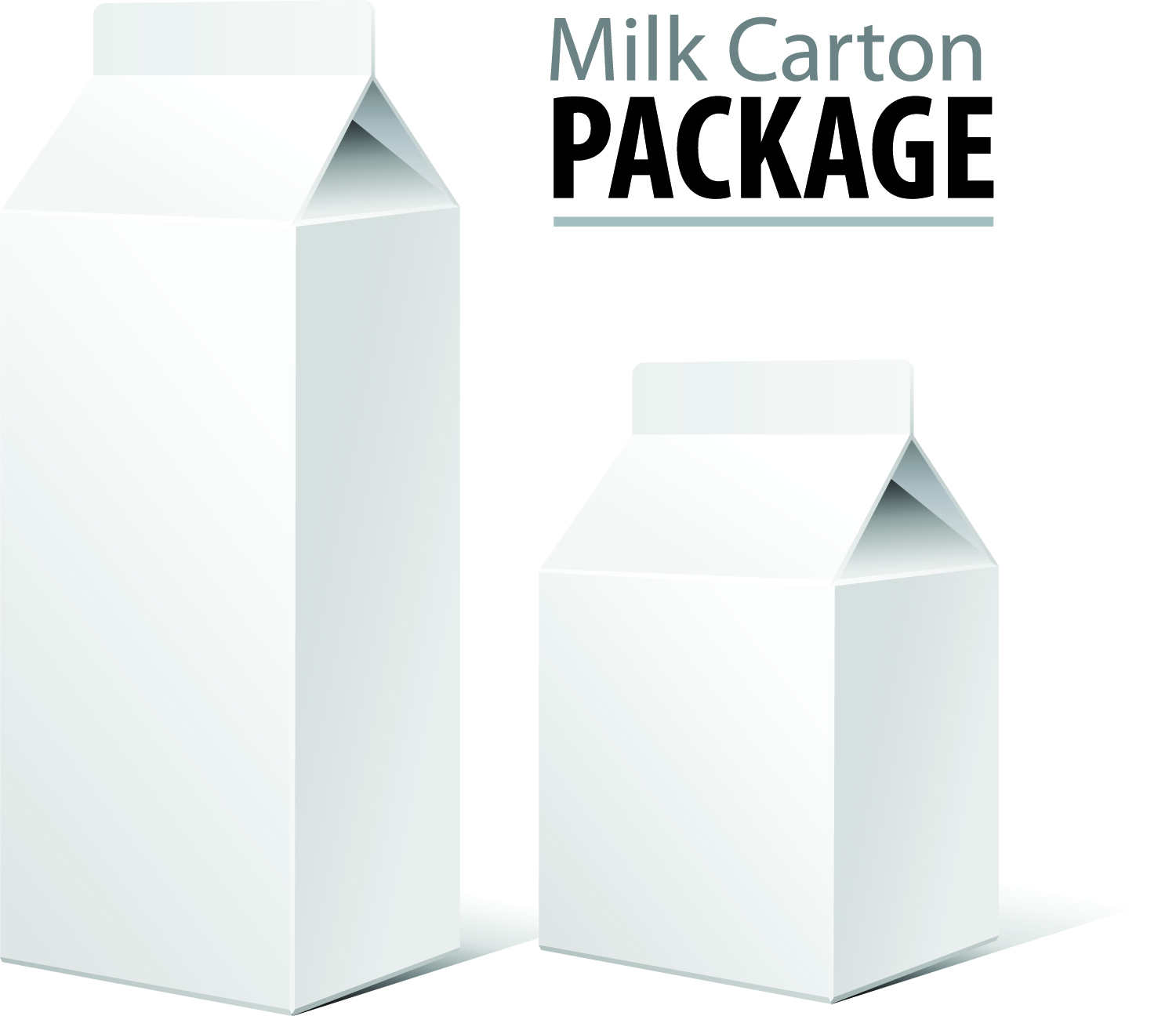 Milk cartons vector Free Vector / 4Vector