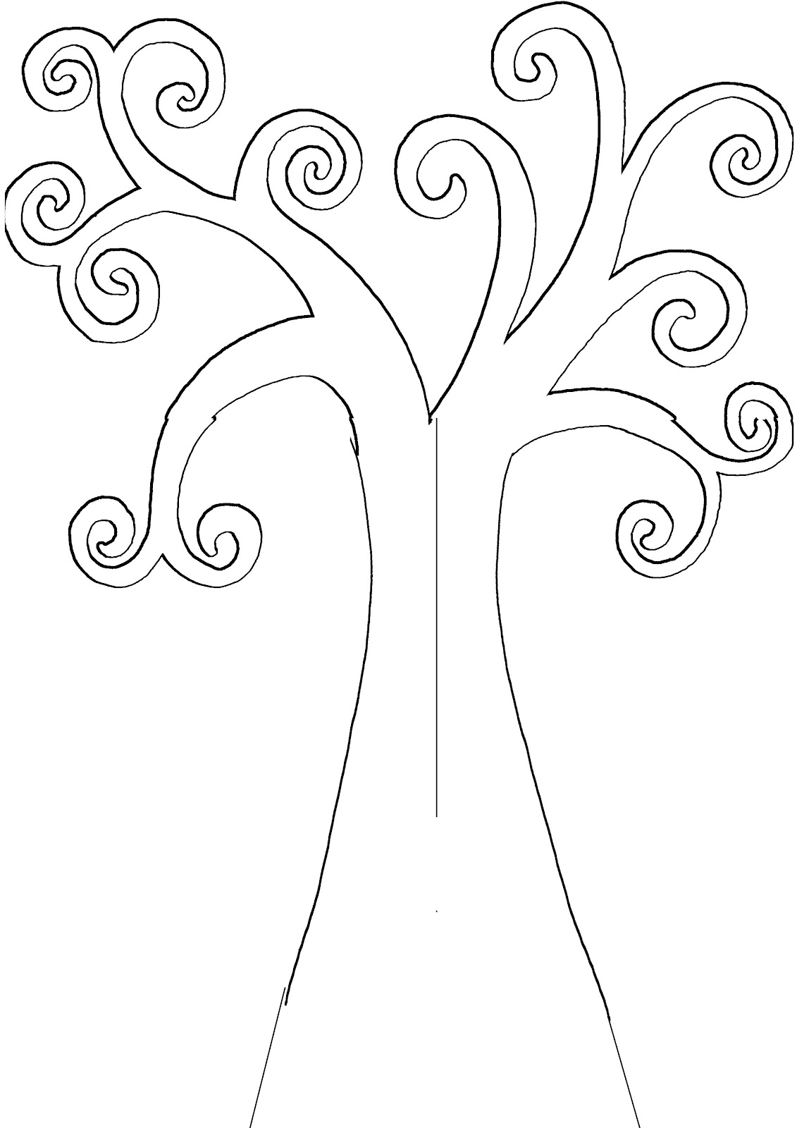 Free Tree Printable Drawing Templates For Adults