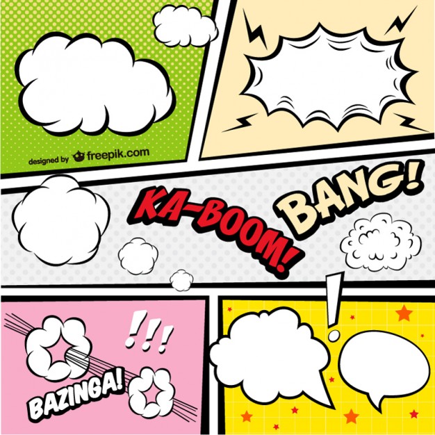 Comic Book page free graphics Vector | Free Download