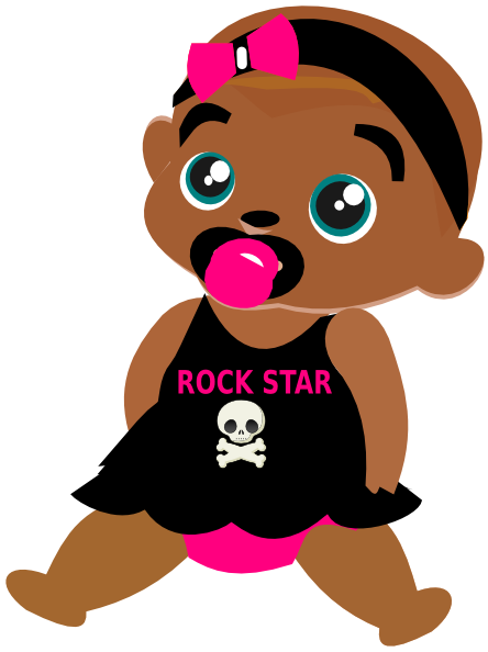 Rock Star clip art - vector clip art online, royalty free & public ...