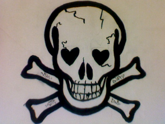 Skull Tattoo Black and White by kaililove on DeviantArt