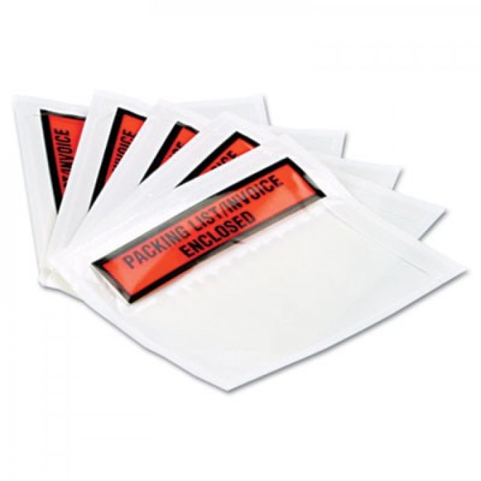 Clear Front Self-Adhesive Packing List Envelope, 6 x 4 1/2, 1000/