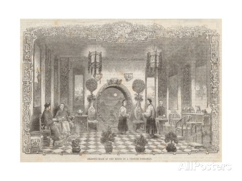 Drawing Room in the House of a Chinese Nobleman Giclee Print by ...