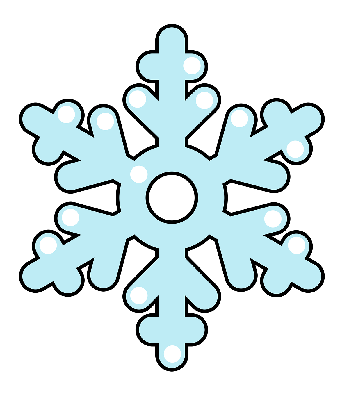 Cartoon Snowflake - Cliparts.co