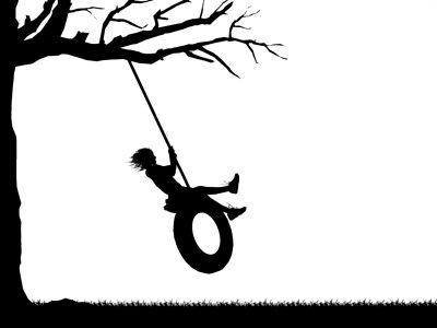 Pix For > Tree With Swing Silhouette