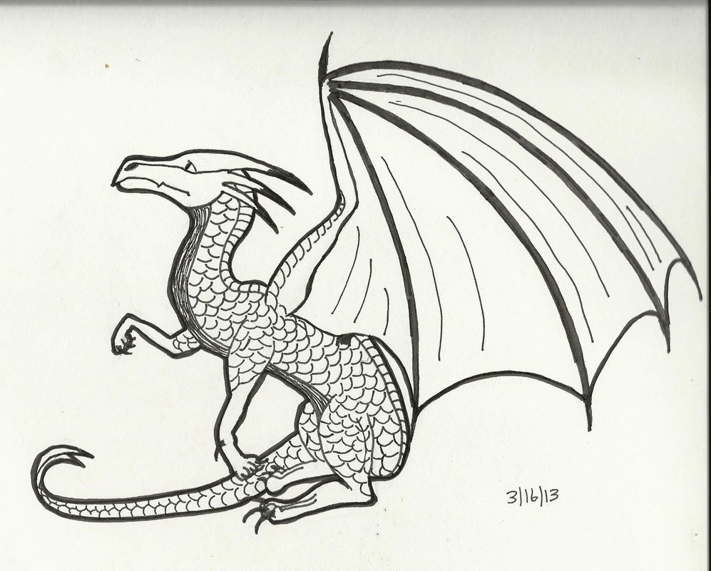 black and white dragon by bebesdupoire on DeviantArt