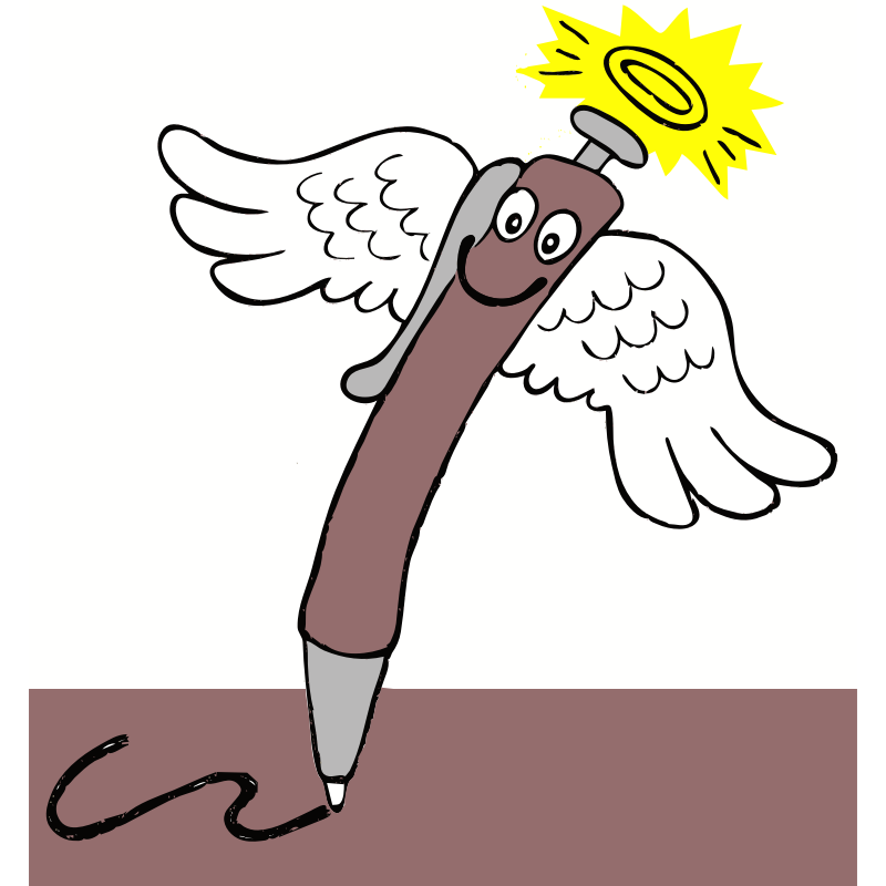 Clipart - biro with wings