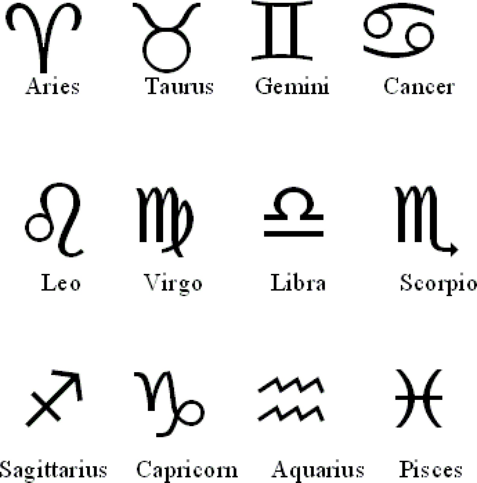 Zodiac symbols 050 - Alegoo.com