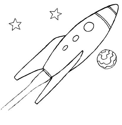 Wayne Schmidt's Free Space Ship Coloring Page
