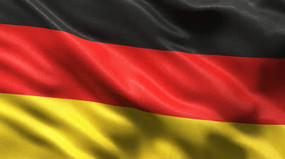 Seamless German Flag Waving Randomly In The Wind - Nicely Textured ...