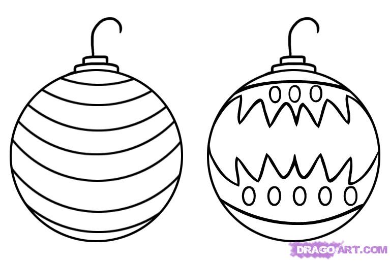 How to Draw Christmas Ornaments, Step by Step, Christmas Stuff ...