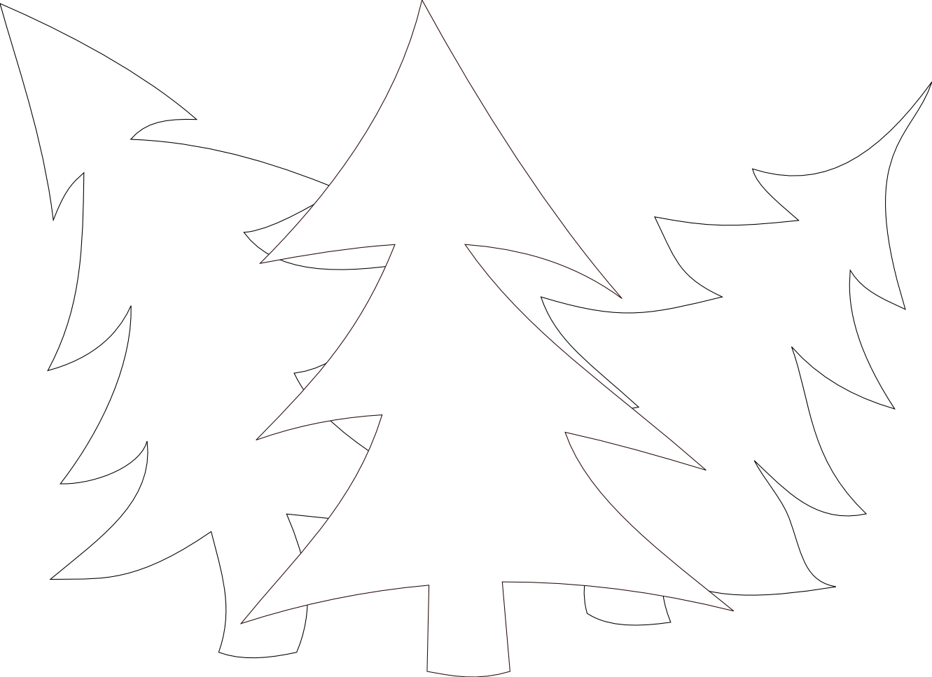 Images For > Clip Art Tree Black And White