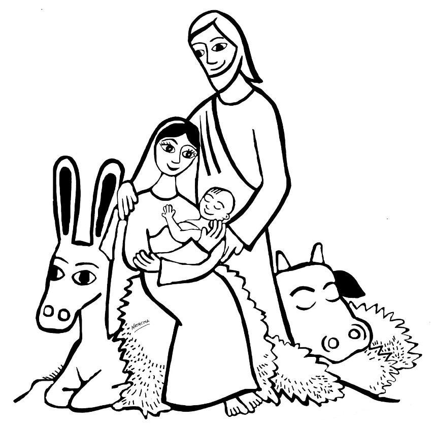 THE BIRTH OF JESUS Colouring Pages