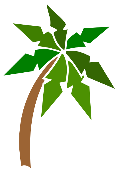 Coconut Tree clip art - vector clip art online, royalty free ...