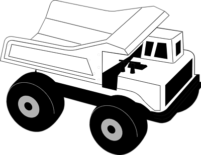Construction Trucks Clipart Black And White | Clipart Panda - Free ...