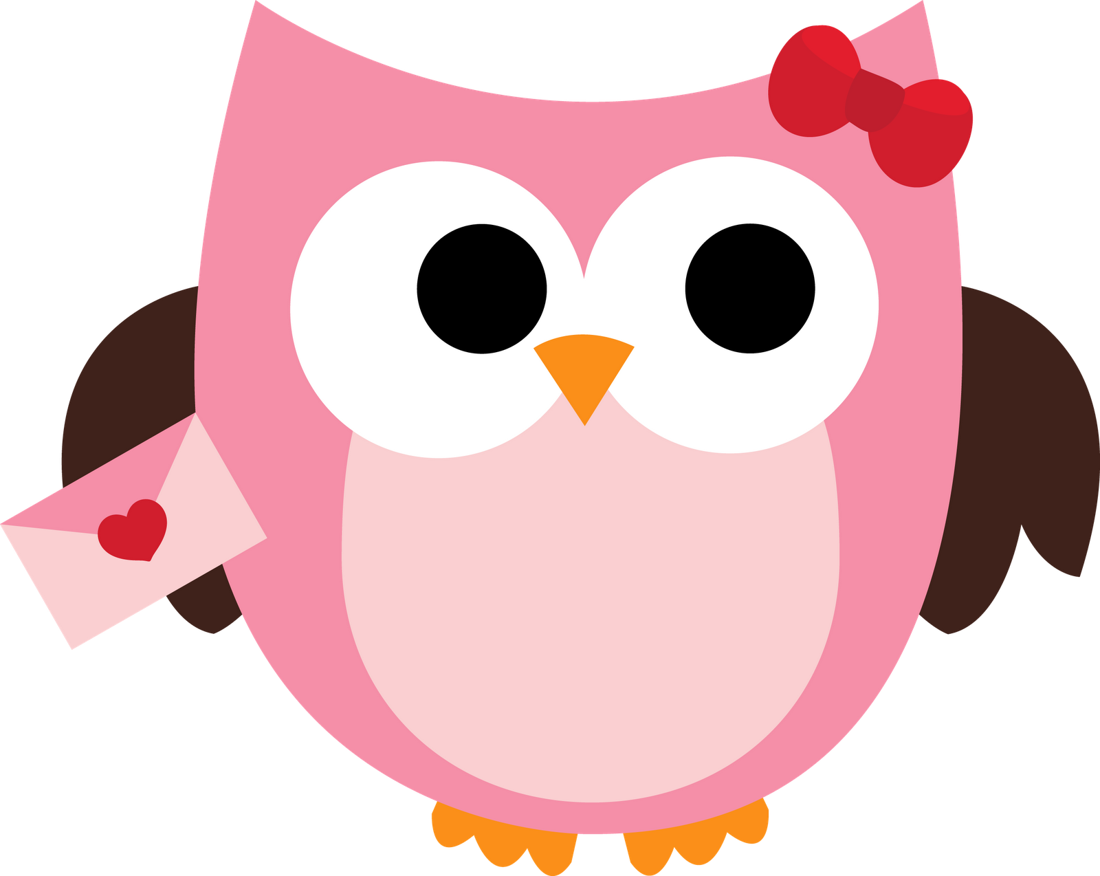 Pix For > Cute Pink Owl Clip Art