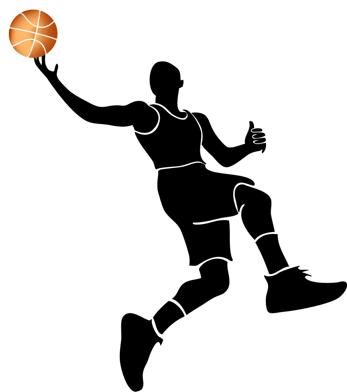 Basketball Wallpaper | Girl Basketball Player Dribbling Silhouette ...