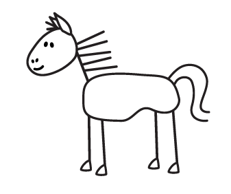 Stick Figure Horse - Cliparts.co