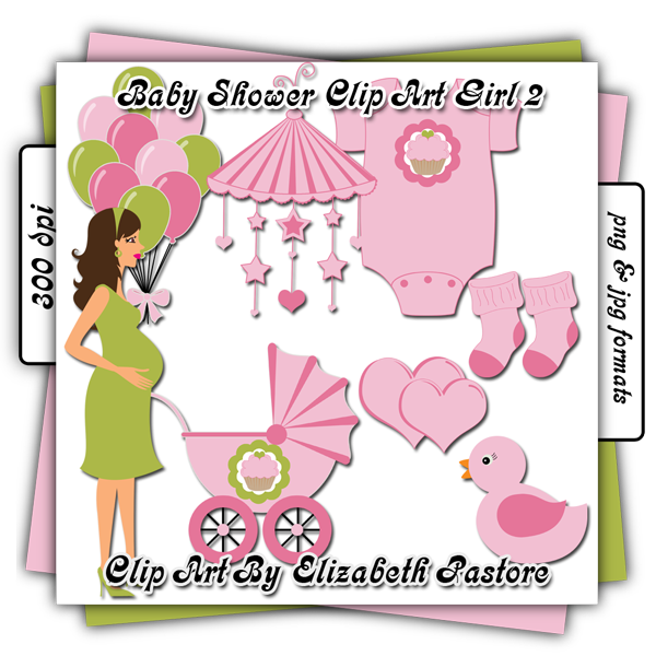 Baby Shower Clip Art Girl 2 Baby Shower Clip Art Girl 2 by ...